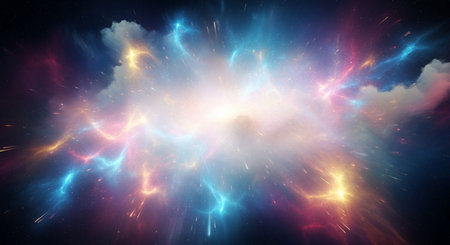 Abstract fractal. Fractal art background for creative design. Decoration for wallpaper, desktop, poster, cover booklet. Print for clothes, t-shirt. Creative illustration for designの素材