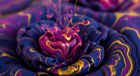 3d rendering, abstract background with fractal shapes. Computer generated graphics.の素材