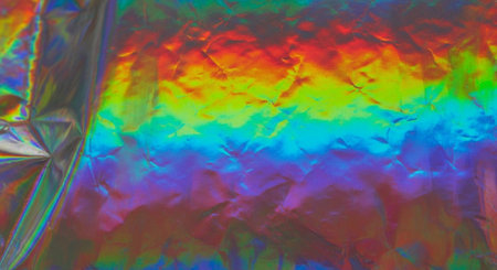 Holographic foil texture. Holographic foil texture. Abstract background for design.の素材