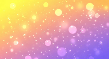 Abstract background with bokeh defocused lights and stars. Vector illustration.の素材
