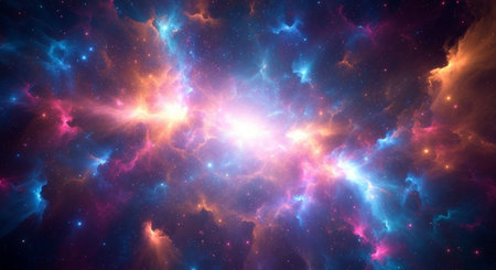 Abstract fractal. Fractal art background for creative design. Decoration for wallpaper, desktop, poster, cover booklet. Print for clothes, t-shirt. Creative illustration for designの素材