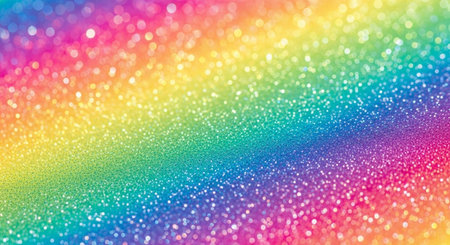 rainbow glitter texture Colorfull Blurred abstract background for birthday, anniversary, wedding, new year eve or Christmas.の素材
