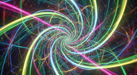 abstract fractal background a computer-generated 2D illustration, textureの素材