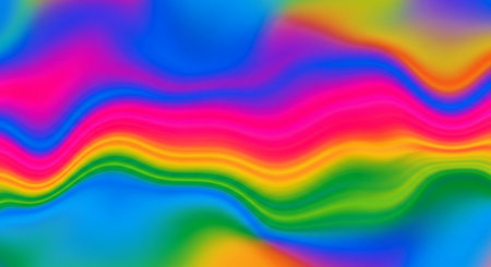 abstract multicolored background with smooth lines and waves in itの素材