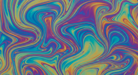 Colorful psychedelic liquefaction background. Abstract psychedelic liquefaction background.の素材