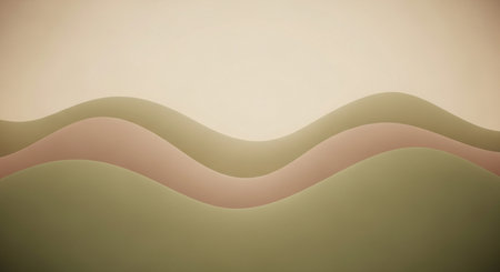 Abstract background with wavy lines in pastel colors. Vector illustration.の素材