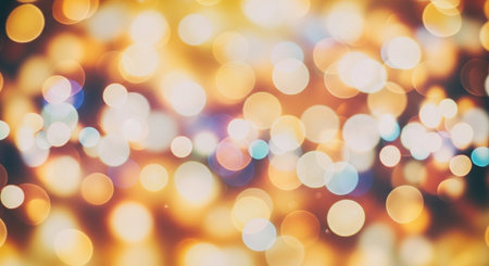 sparkle circle lit celebrations display.の素材