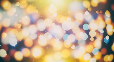 sparkle circle lit celebrations display.の素材