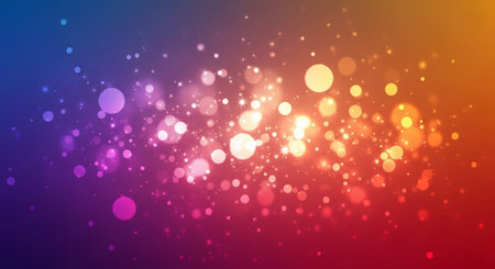 abstract background with bokeh defocused lights, vector illustrationの素材