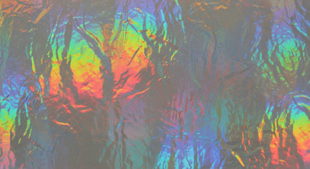 Holographic foil texture background. Abstract holographic foil texture.の素材