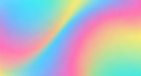 Holographic foil background. Iridescent holographic foil. Hologram texture. Pastel neon rainbow. Ultraviolet metallic paper. Template for presentation. Cover to web design. Abstract colorful gradient.の素材