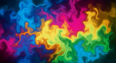 abstract background with color flow, computer generated abstract background, 3d renderingの素材