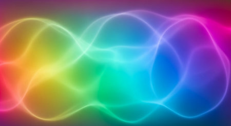 Abstract colorful background with lines and waves. Vector illustration for your designの素材