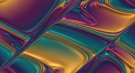 abstract multicolored background with smooth lines and waves in itの素材