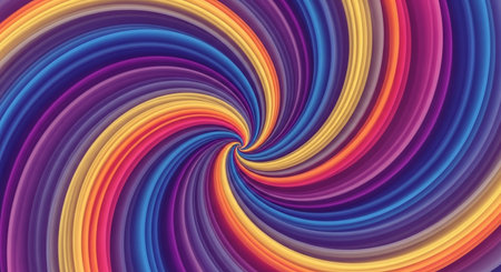 Abstract colorful spiral background. 3d rendering, 3d illustration.の素材