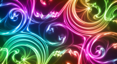 Abstract fractal. Fractal art background for creative design. Decoration for wallpaper, desktop, poster, cover booklet. Print for clothes, t-shirt. Creative illustration for designの素材