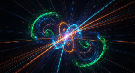 Abstract fractal. Fractal art background for creative design. Decoration for wallpaper, desktop, poster, cover booklet. Print for clothes, t-shirt. Creative illustration for designの素材