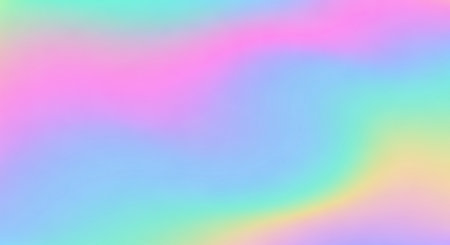 Holographic foil background. Iridescent holographic foil. Hologram backdrop. Pastel neon rainbow. Ultraviolet metallic paper. Template for presentation. Cover to web design.の素材