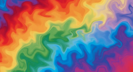 Colorful Digital Acrylic Color Swirl Or Similar Marble Twist Texture Backgroundの素材