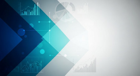 Abstract background with financial charts and graphs. Accounting and finance concept.の素材