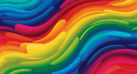 Rainbow abstract background. Vector illustration for your graphic design. EPS10の素材