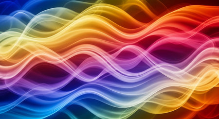 abstract rainbow background with some smooth lines in it (see more in my portfolio)の素材