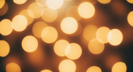 Abstract circular colorful bokeh from the party light on black backgroundの素材