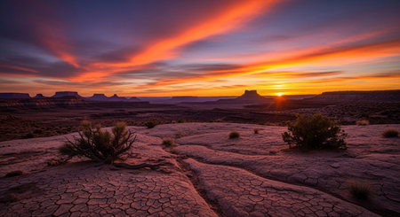Sunset in Capitol Reef National Park, United States of America.の素材