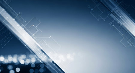 Abstract technology background. Futuristic interface. Elegant background for business tech presentations.の素材