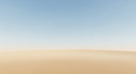 Sand dunes in the desert. 3d render of a desertの素材
