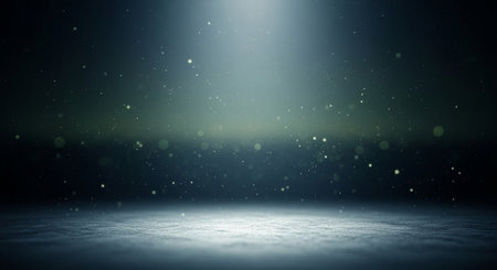 Dark stage with spotlights. Abstract dark background. 3D renderingの素材