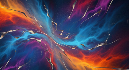 Fractal 3D illustration. Abstract creative background. Design element for flyer, brochure, web, advertisements, and other graphic designer works.の素材