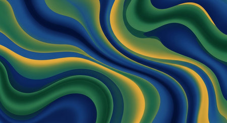 Background with color lines. Different shades and thickness. Abstract pattern.の素材