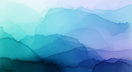 Abstract colorful watercolor for background. Digital art painting. Colorful texture.の素材