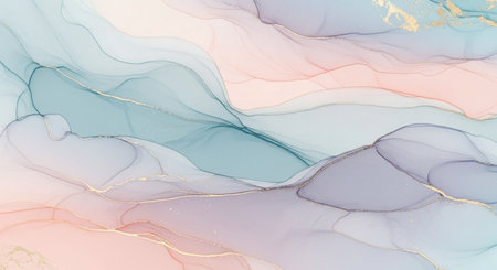 Alcohol ink abstract background. Vector illustration. Marble liquid texture.の素材