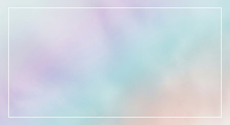 Abstract colorful pastel gradient background with frame for text or image.の素材
