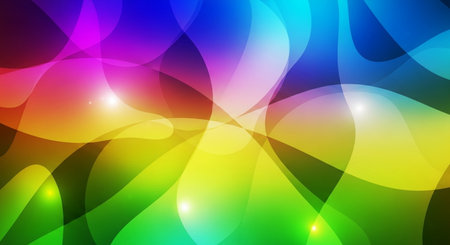 abstract rainbow background with smooth lines and light effects, vector illustrationの素材