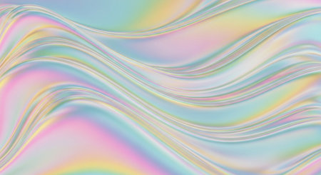abstract colorful background with smooth lines in pastel colors and wavesの素材