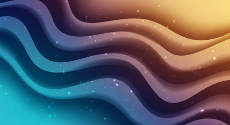 Abstract background with blue and purple waves. Vector illustration. EPS10の素材