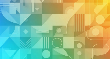 Abstract colorful background with geometric shapes. Vector illustration. Eps 10.の素材