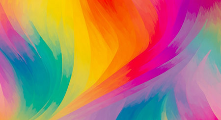 Abstract background. Multicolored wavy pattern. Vector illustration.の素材