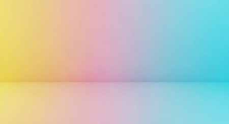 Colorful gradient abstract background with empty room. 3d rendering.の素材