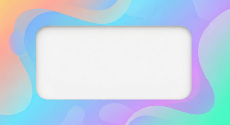 Colorful abstract background with frame and copy space for your text.の素材