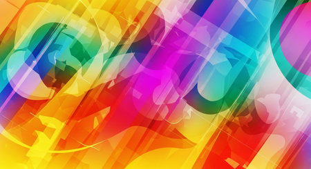 abstract rainbow background with some smooth lines in it (see portfolio for more in this series)の素材