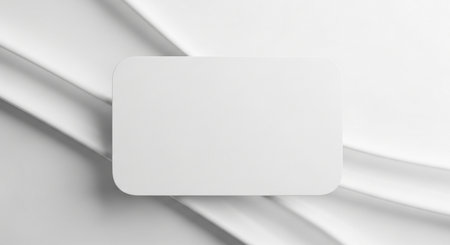 Blank business card mockup on white background. 3d renderingの素材
