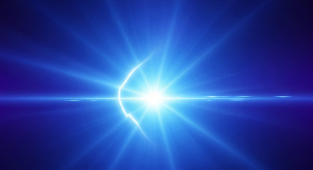 abstract of sun with flare. natural background with lights and sunshine wallpaperの素材
