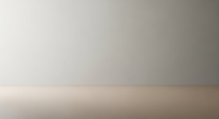 Empty table in front of a grey wall. 3D rendering.の素材