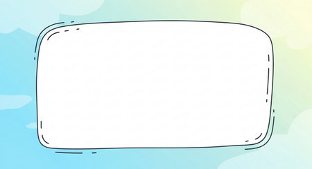 Blank frame in pastel colors with copy space. Vector illustration.の素材