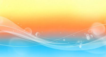 abstract background with smooth lines and bokeh, vector illustrationの素材