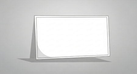 Blank picture frame on white background. 3d render illustration.の素材